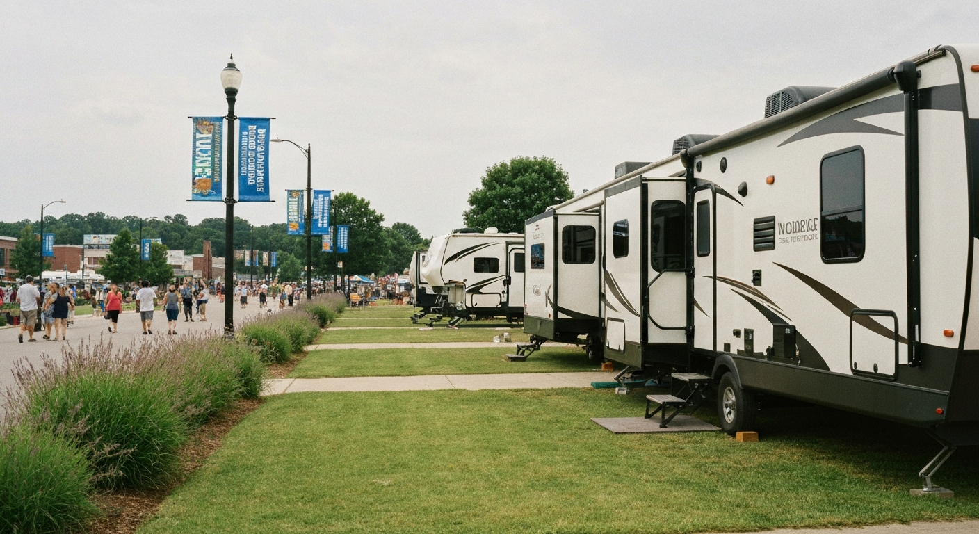 RV rental for World of Bluegrass StreetFest near Youngsville